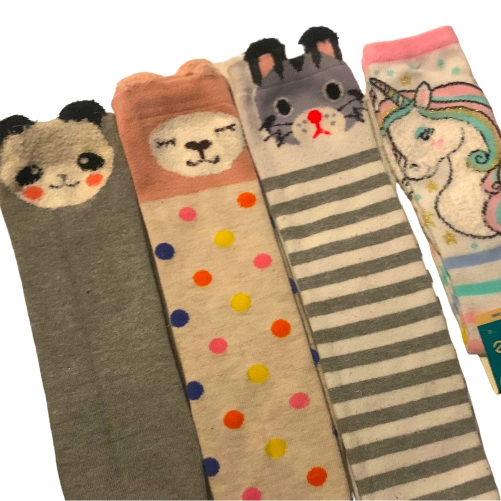 Juncture Girls Animal Socks Knee-High Size 1-7